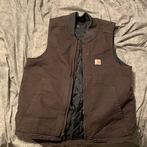 Brown Carhartt vest, medium loose fit